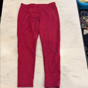 btween Vibrant Red Kids Leggings